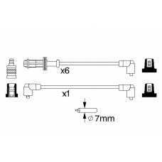 0 986 357 120 BOSCH Комплект проводов зажигания