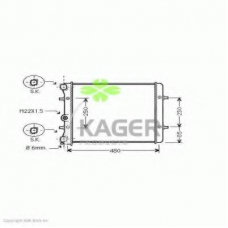 31-1215 KAGER Радиатор, охлаждение двигателя