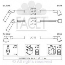 4.7014 FACET Ккомплект проводов зажигания