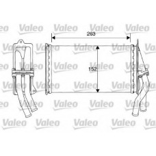 812015 VALEO Теплообменник, отопление салона