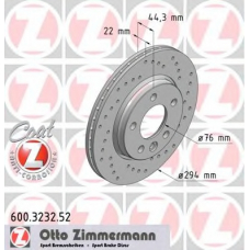 600.3232.52 ZIMMERMANN Тормозной диск