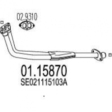 01.15870 MTS Труба выхлопного газа