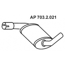 703.2.021 EBERSPACHER Средний глушитель выхлопных газов