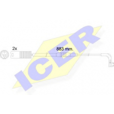 610480 E C ICER Сигнализатор, износ тормозных колодок