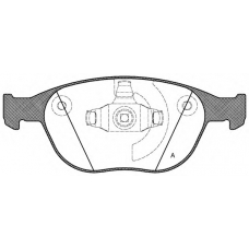 BPA0984.00 OPEN PARTS Комплект тормозных колодок, дисковый тормоз