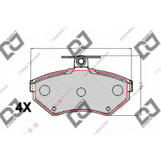 BP2100 DJ PARTS Комплект тормозных колодок, дисковый тормоз