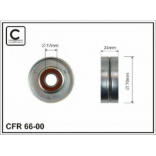 66-00 CAFFARO Натяжной ролик, поликлиновой  ремень