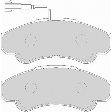 AVR109 ABEX Комплект тормозных колодок, дисковый тормоз