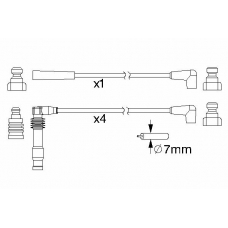 0 986 357 156 BOSCH Комплект проводов зажигания