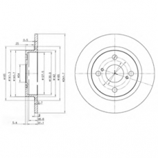 BG2598 DELPHI Тормозной диск