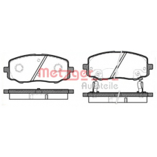 1133.12 METZGER Комплект тормозных колодок, дисковый тормоз
