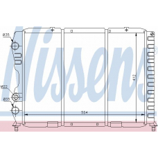 60033 NISSENS Радиатор, охлаждение двигателя