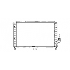 LC2055 AVA Радиатор, охлаждение двигателя