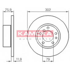 103420 KAMOKA Тормозной диск