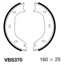 VBS370 MOTAQUIP Комплект тормозных колодок, стояночная тормозная с