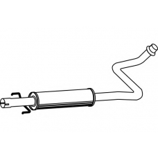 P6861 FENNO Средний глушитель выхлопных газов