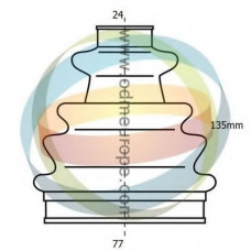 21-990105 ODM-MULTIPARTS Комплект пылника, приводной вал