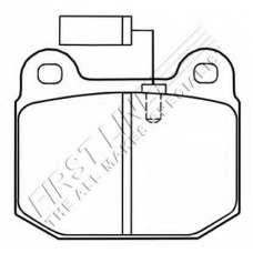 FBP1024 FIRST LINE Комплект тормозных колодок, дисковый тормоз