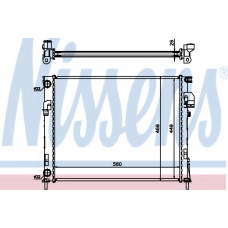 63025 NISSENS Радиатор, охлаждение двигателя