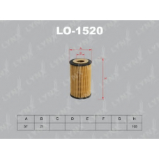 LO-1520 LYNX Фильтр масляный