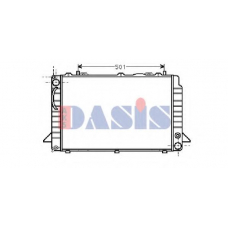 481400N AKS DASIS Радиатор, охлаждение двигателя