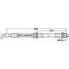 FBH7099 FIRST LINE Тормозной шланг