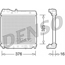 DRM40026 DENSO Радиатор, охлаждение двигателя