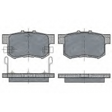 SP 168 PR SCT Комплект тормозных колодок, дисковый тормоз