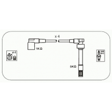 HR13 JANMOR Комплект проводов зажигания