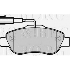 BBP2227 BORG & BECK Комплект тормозных колодок, дисковый тормоз