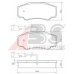 37666 OE ABS Комплект тормозных колодок, дисковый тормоз