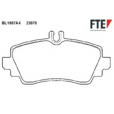 BL1907A4 FTE Комплект тормозных колодок, дисковый тормоз