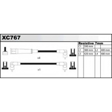 XC767 QUINTON HAZELL Комплект проводов зажигания