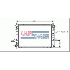 1808701 KUHLER SCHNEIDER Радиатор, охлаждение двигател