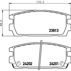 8DB 355 011-841 HELLA PAGID Комплект тормозных колодок, дисковый тормоз