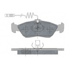 SP 232 PR SCT Комплект тормозных колодок, дисковый тормоз
