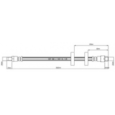 VBH487 MOTAQUIP Тормозной шланг