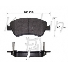 FK2286 KAISHIN Комплект тормозных колодок, дисковый тормоз