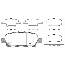 BPA0876.41 OPEN PARTS Комплект тормозных колодок, дисковый тормоз