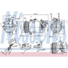 890071 NISSENS Компрессор, кондиционер