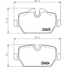 8DB 355 011-271 HELLA PAGID Комплект тормозных колодок, дисковый тормоз