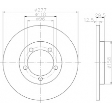 MDC632 MINTEX Тормозной диск