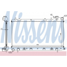 67705A NISSENS Радиатор, охлаждение двигателя