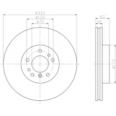 MDC1131 MINTEX Тормозной диск