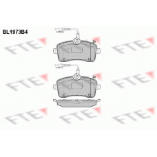 BL1973B4 FTE Комплект тормозных колодок, дисковый тормоз