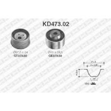 KD473.02 SNR Комплект ремня грм