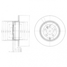 BG4066 DELPHI Тормозной диск