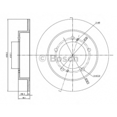 0 986 BB4 310 BOSCH Тормозной диск