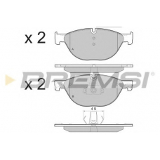 BP3451 BREMSI Комплект тормозных колодок, дисковый тормоз