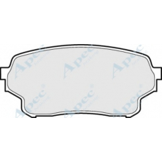 PAD1501 APEC Комплект тормозных колодок, дисковый тормоз